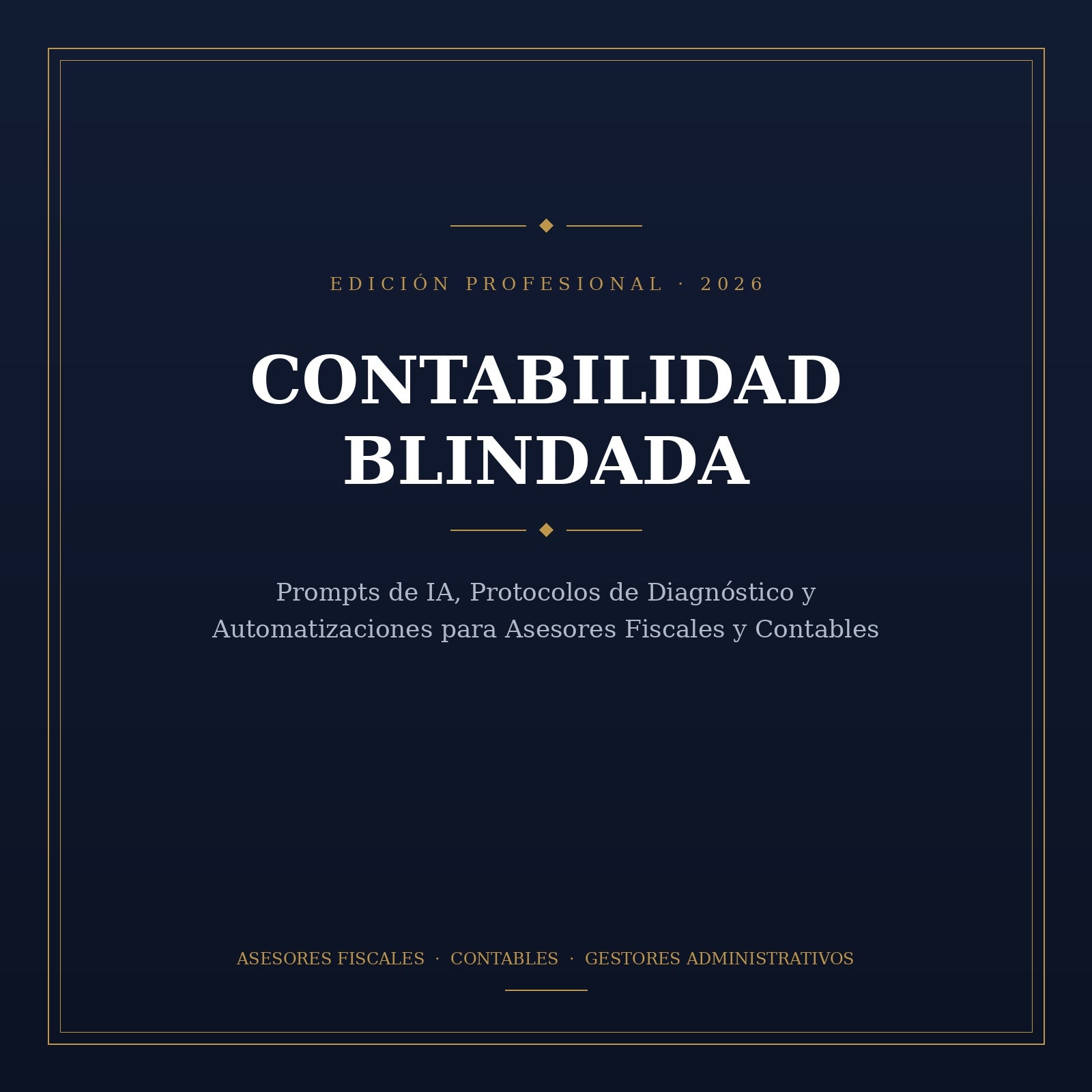 Contabilidad Blindada — Prompts de IA para Asesores Fiscales y Contables